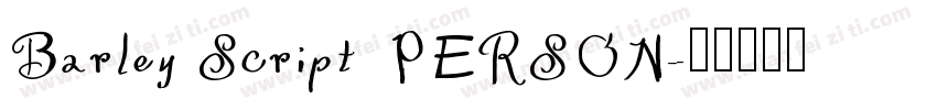 Barley Script PERSON字体转换